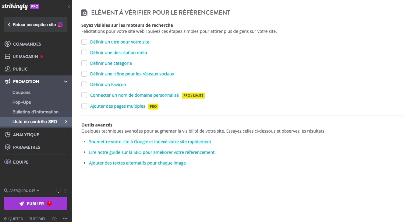SEO Strikingly SEO Strikingly